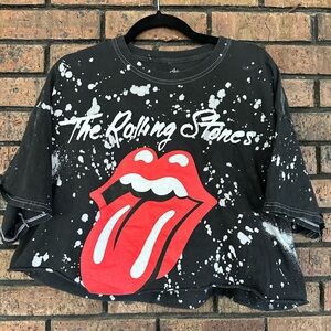 Rolling Stones Crop Top Tee